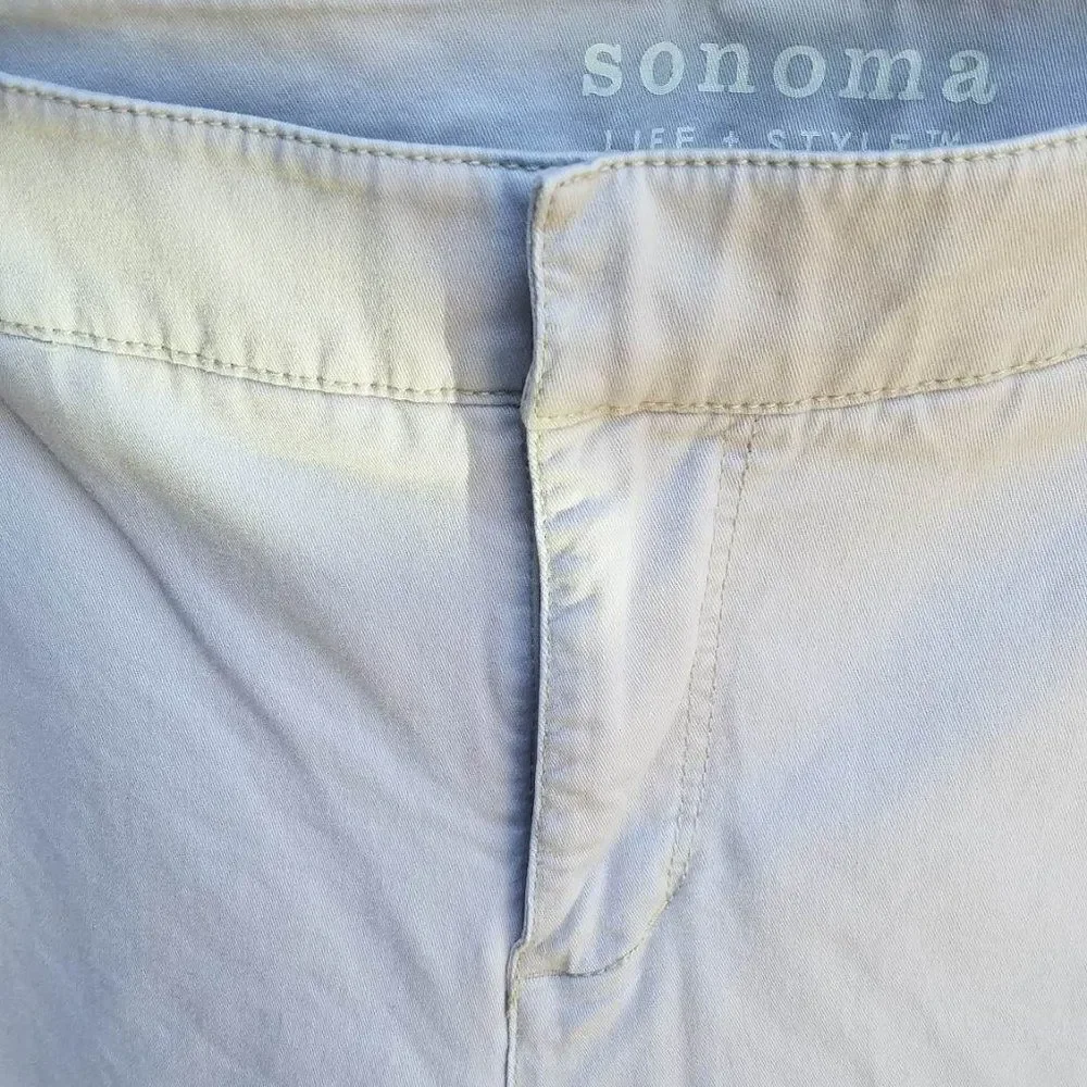 Sonoma Off White Cropped Pants Size 14
